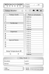 MINDFUL ELEPHANT SIMPLE DAILY PLANNER DESIGN INTERIOR 02 daily page MINDFUL ELEPHANT SIMPLE DAILY PLANNER DESIGN INTERIOR 02 daily page