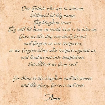 The Lords Prayer Our Father