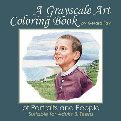 grayscale coloring book