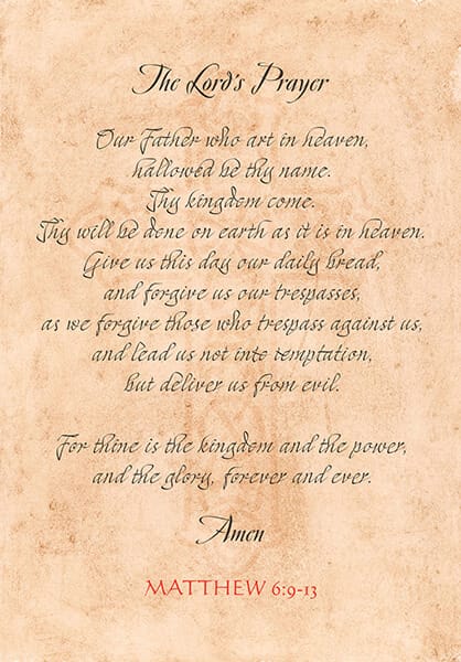 THE LORDS PRAYER PSALMS POSTER BACKGROUND 24 X 36 600PX