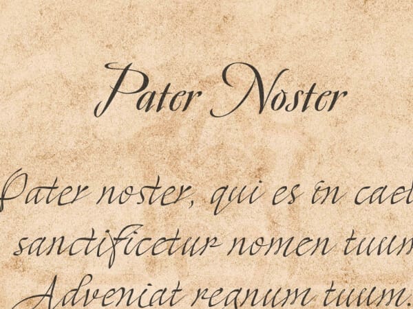 PSALMS PATER NOSTER IN LATIN 24 X 36 NEW PRINTFUL zoom 01